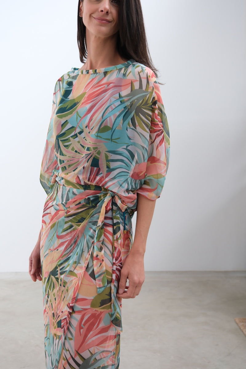 Michelle Mac Sheer wrap skirt