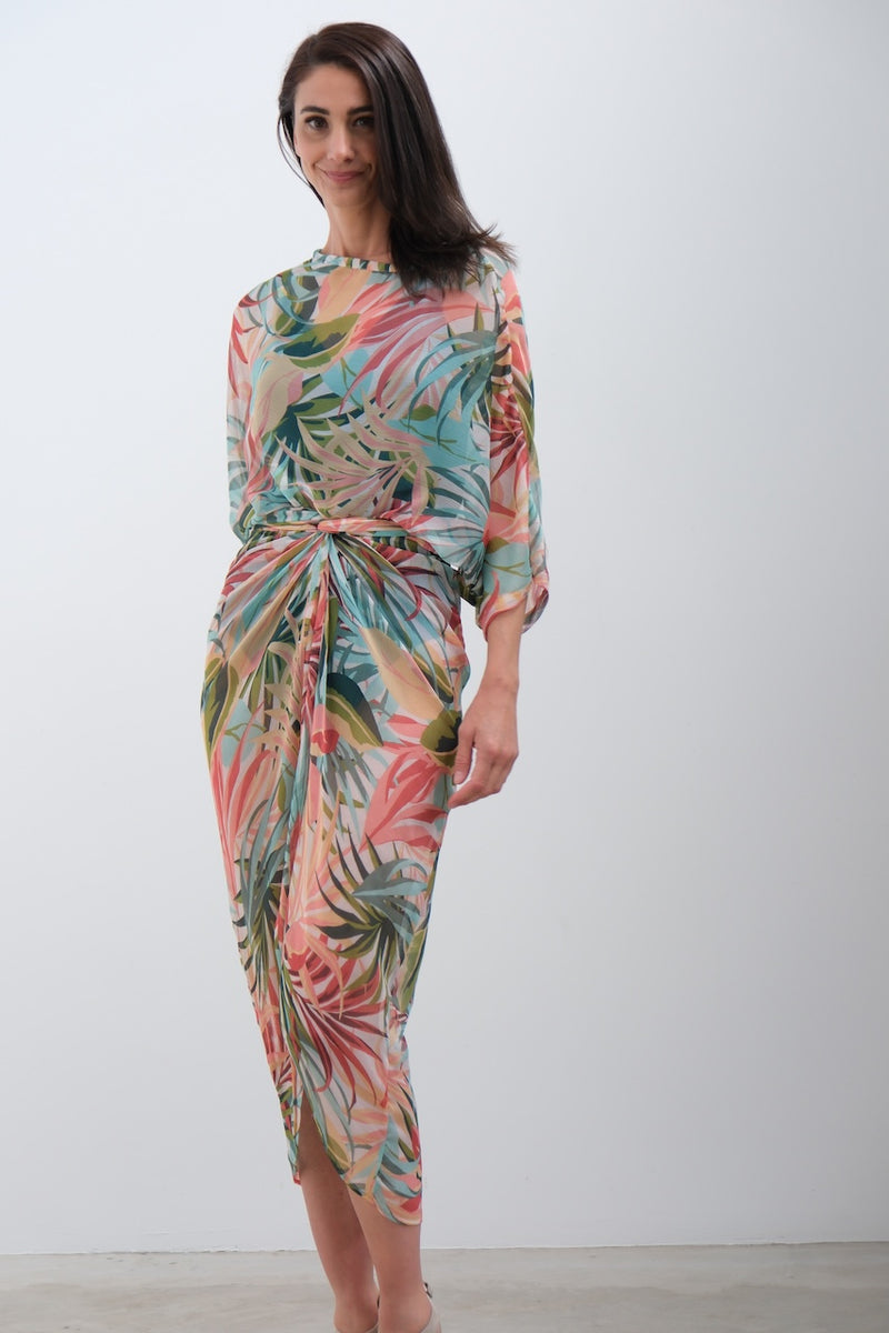 Michelle Mac Sheer wrap skirt