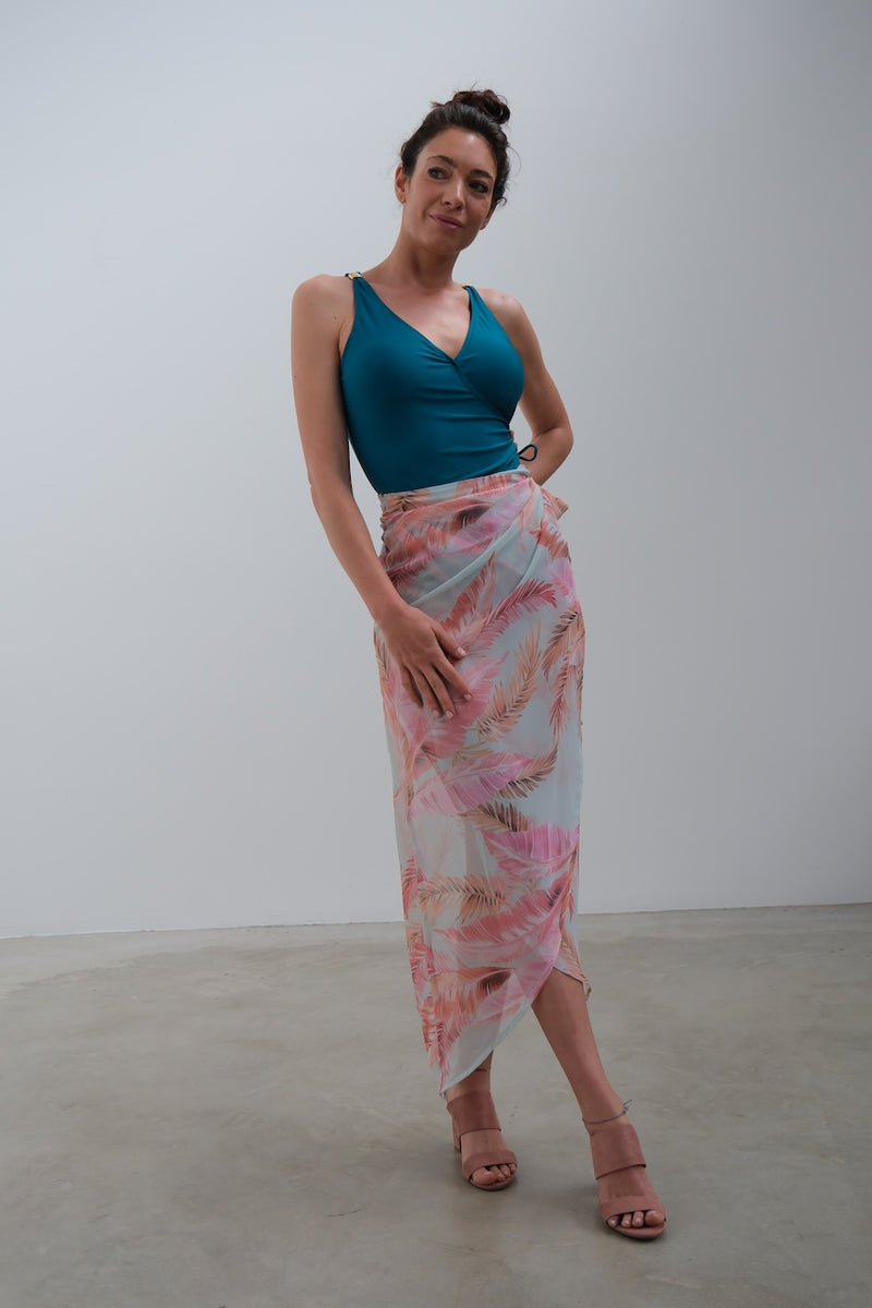 Michelle Mac Sheer wrap skirt