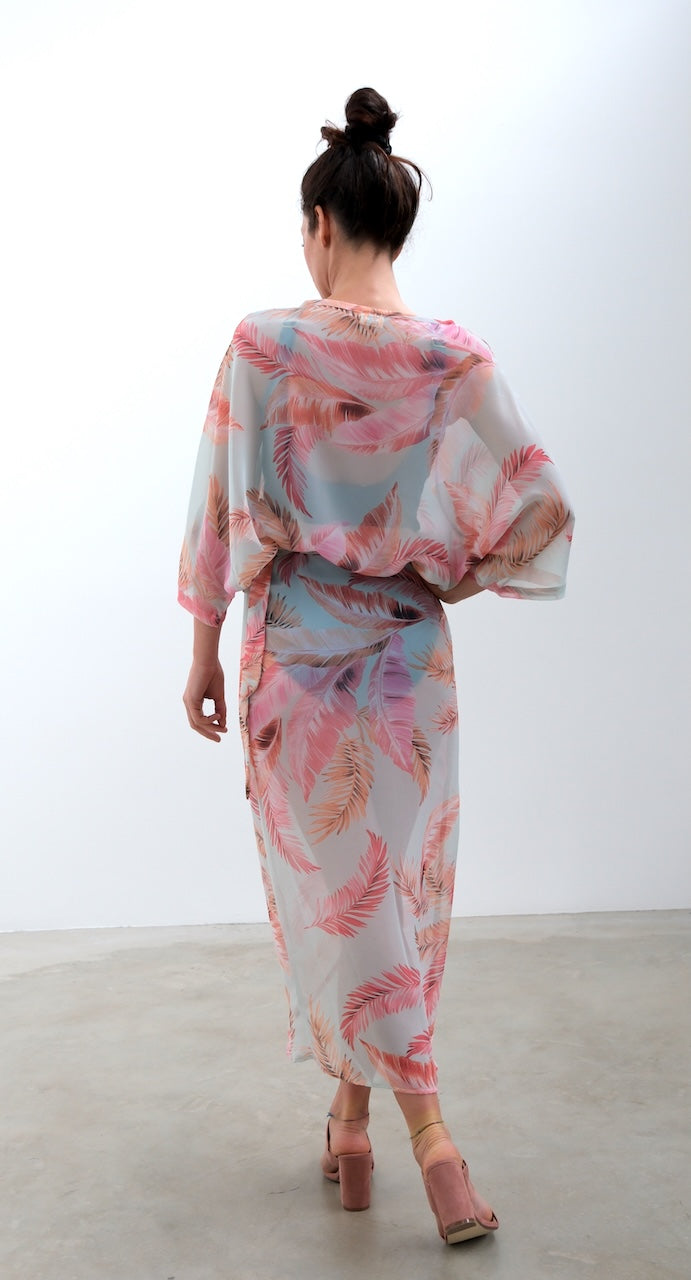 Kath Tapper tie wrap skirt with side split