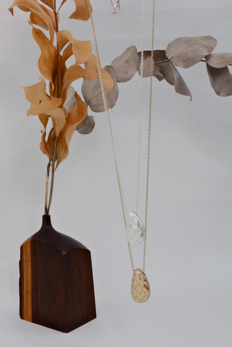 River Stone Pendant Necklace