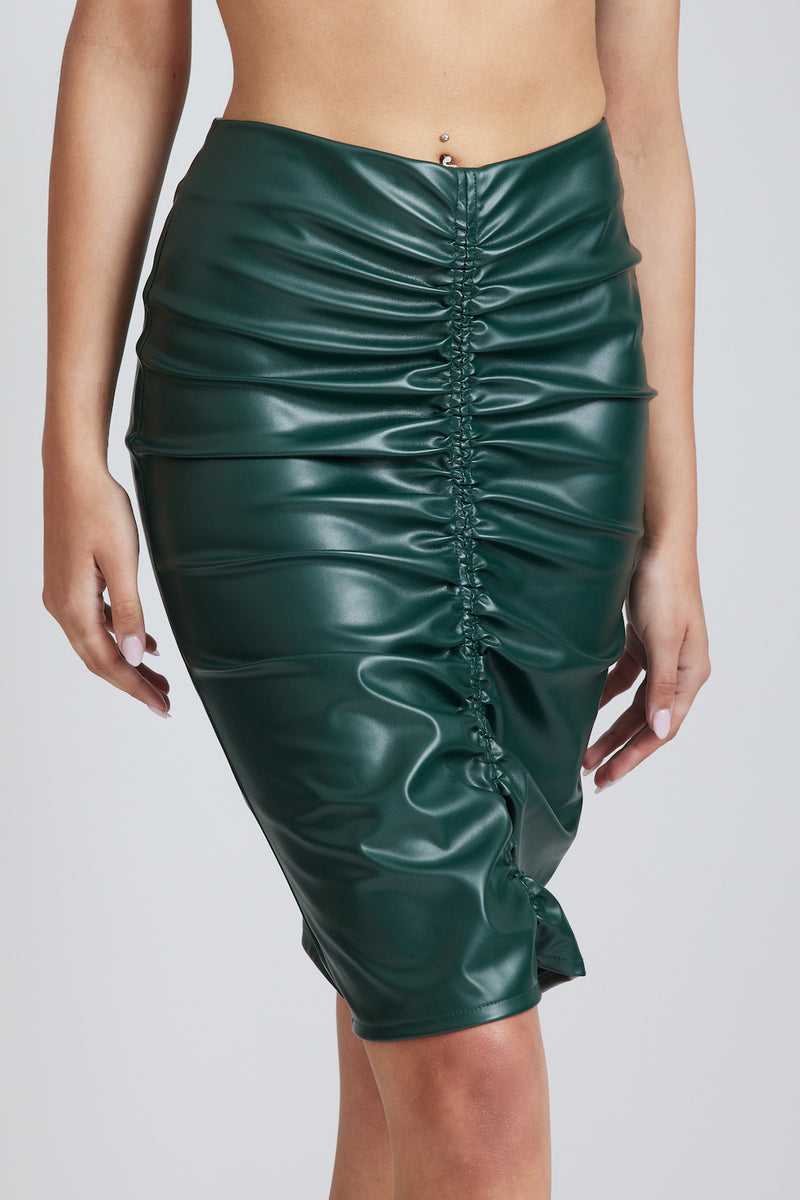 Amilia Skirt in Dark Emerald