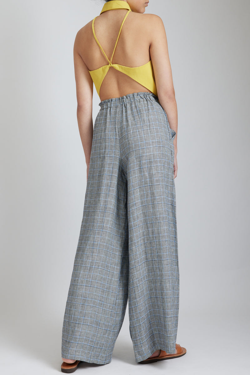 Willow Check Linen Pants