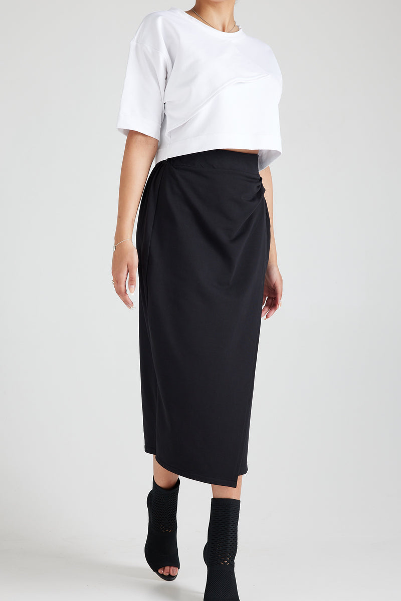 Stella Midi Skirt - Black