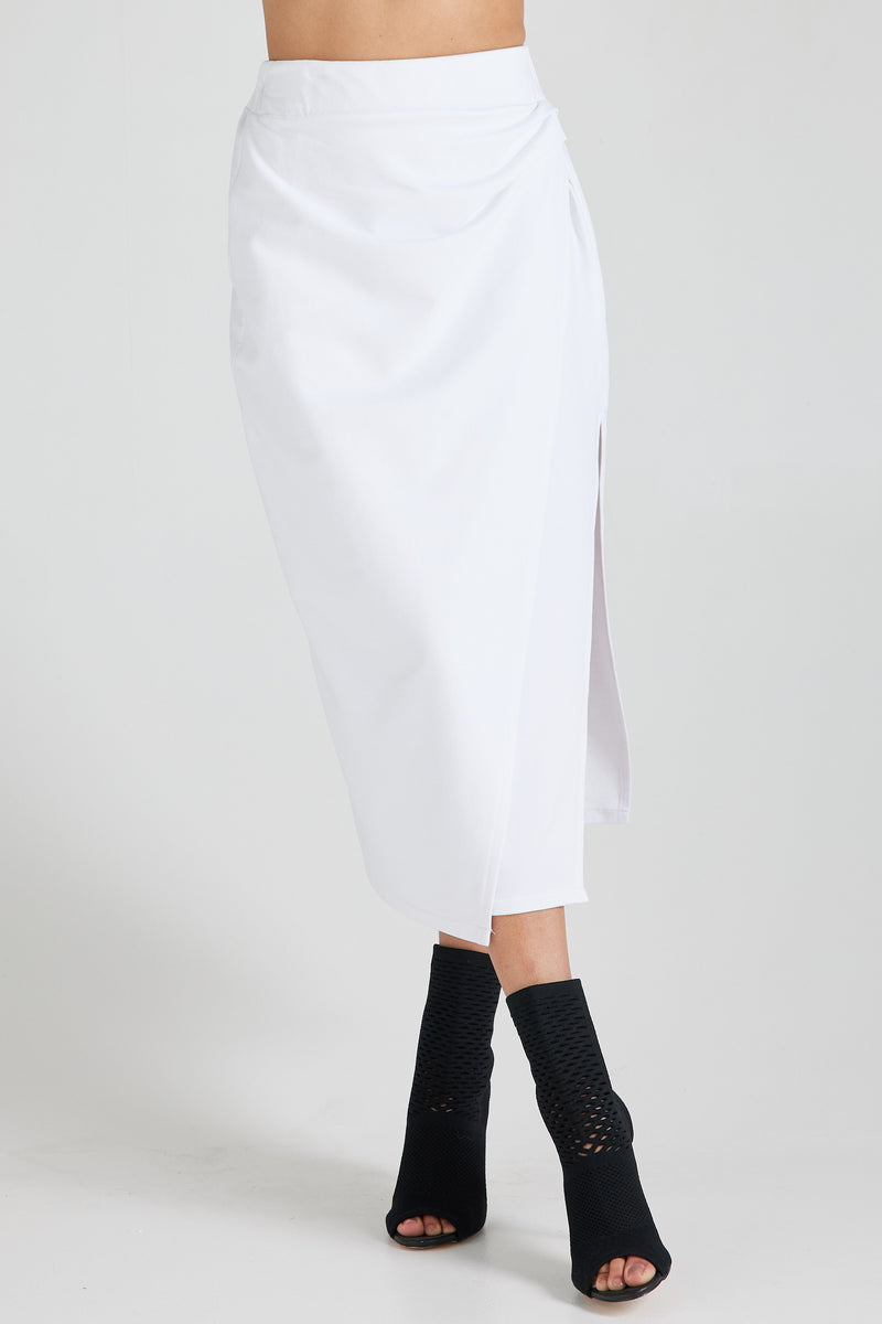 Stella Midi Skirt - White