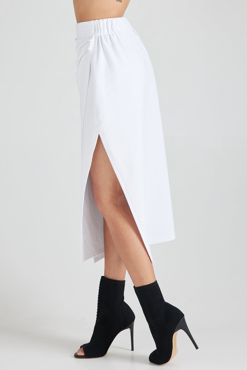 Stella Midi Skirt - White