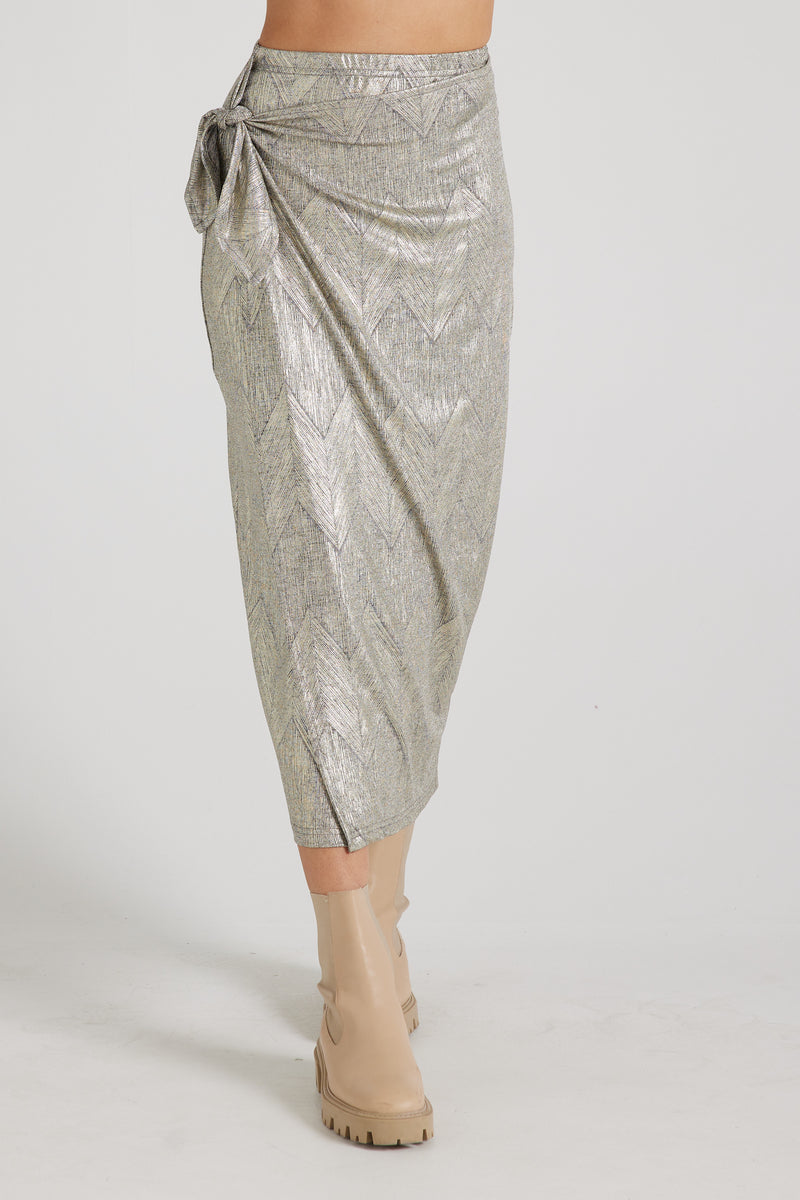 Laura Metallic Sparkling Skirt